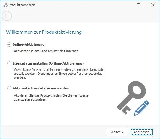 Produktaktivierung