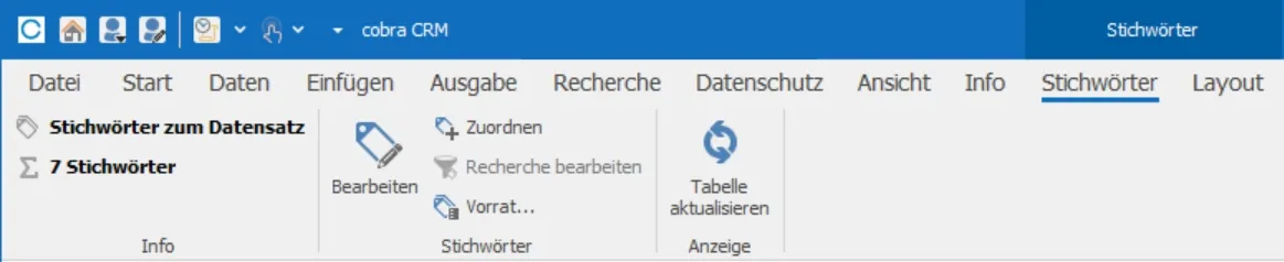 Menüleiste